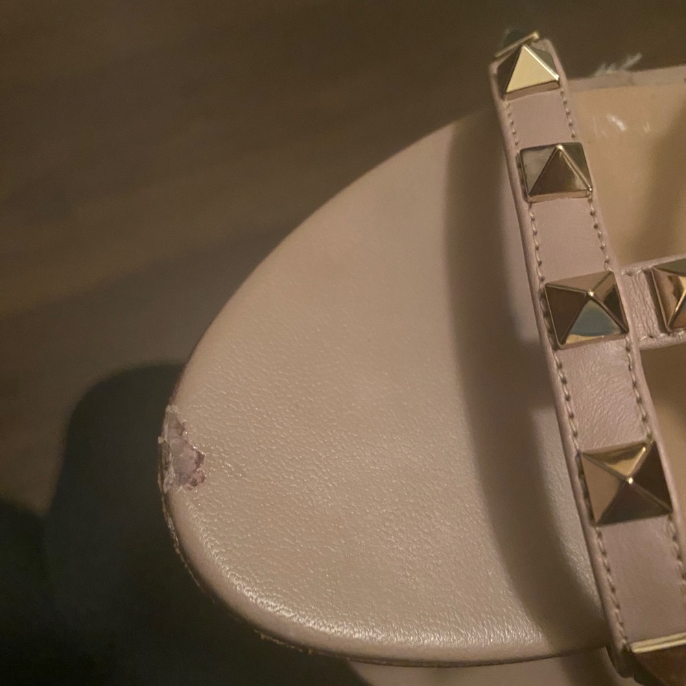 Valentino Rockstud Calfskin Leather Sandal 60mm - Picture 5 of 5